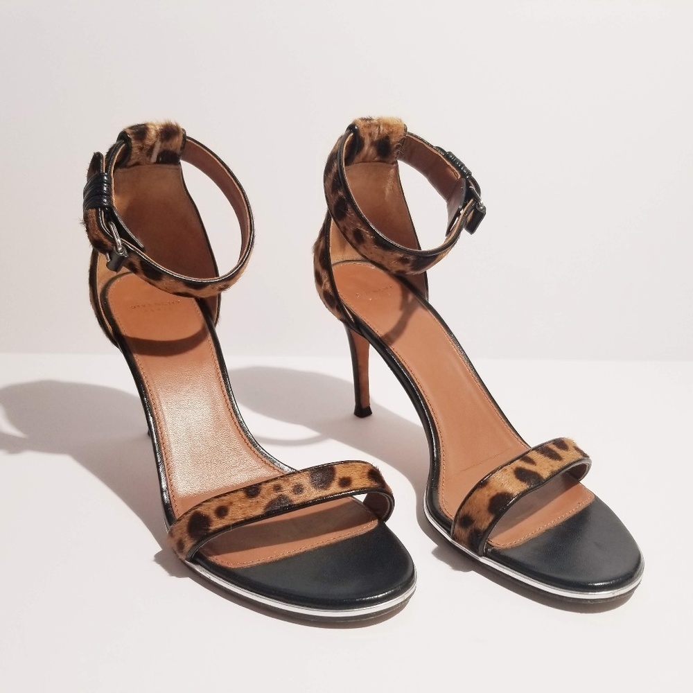Givenchy Nadia Heels With Leopard Print Calf Hair - Picture 1 of 8